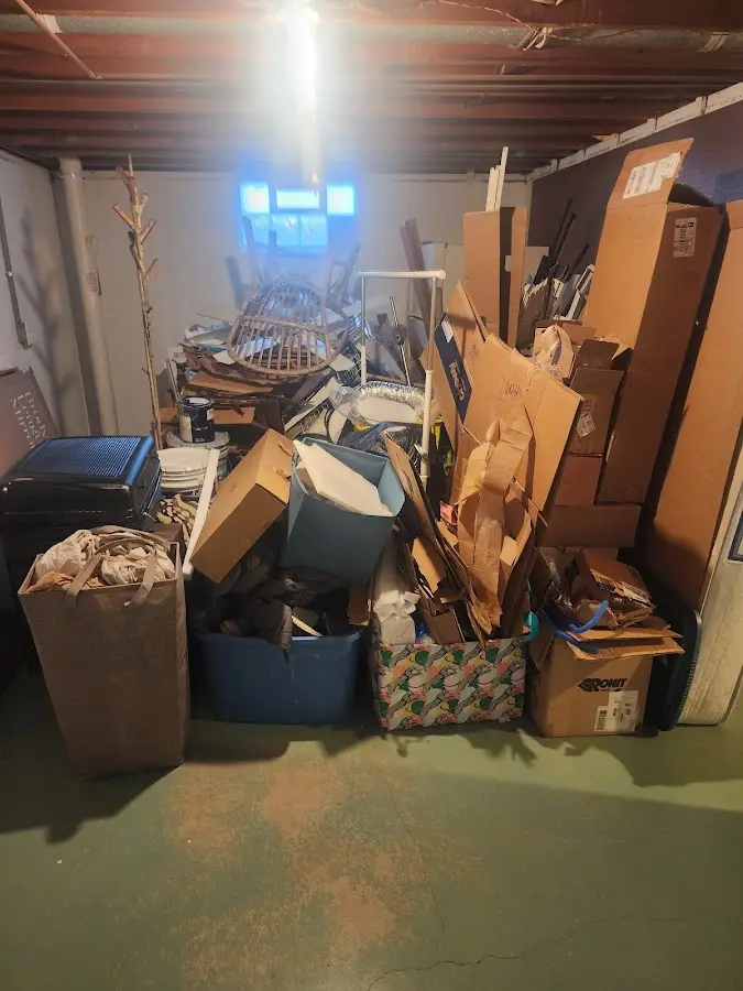 Roll-off dumpster container at job site for Yard Waste Dumpster Rental in Lewisburg